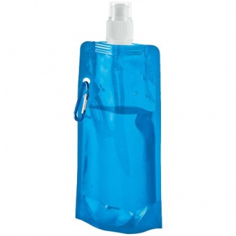 Складная бутылка HandHeld, синяя фото 