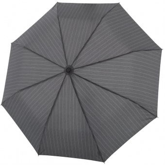 Складной зонт Fiber Magic Superstrong, серый в полоску фото 
