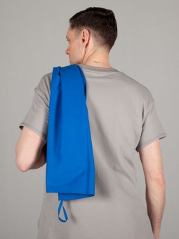 Спортивное полотенце Atoll Medium, синее фото 