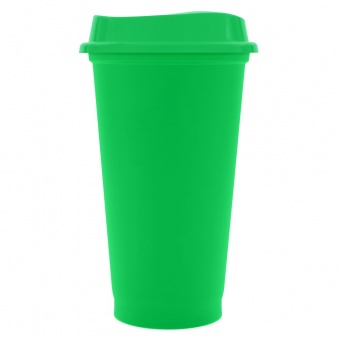 Стакан с крышкой Color Cap, зеленый фото 