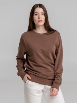 Свитшот унисекс BNC Inspire (Organic), коричневый (мокко) фото 8