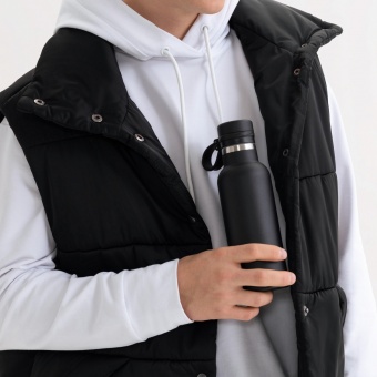 Термобутылка вакуумная герметичная Modena, черная фото 