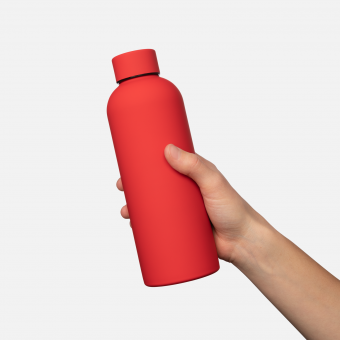 Термобутылка вакуумная герметичная Prima, красная фото 