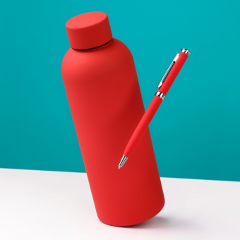 Термобутылка вакуумная герметичная Prima, красная фото 