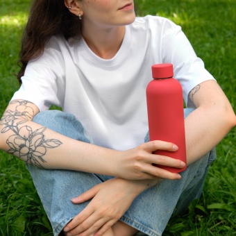 Термобутылка вакуумная герметичная Prima, красная фото 