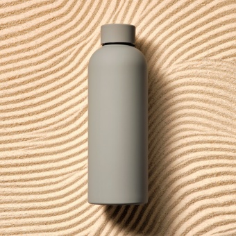 Термобутылка вакуумная герметичная Prima, серая фото 
