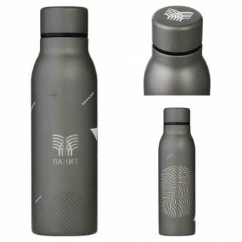 Термобутылка вакуумная герметичная Sorento, серая фото 