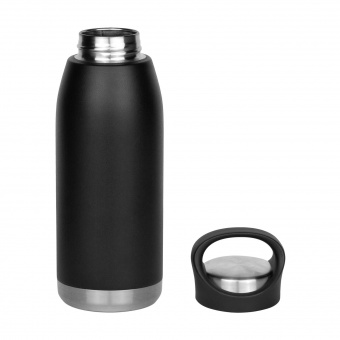 Термобутылка вакуумная герметичная, Lago, 530 ml, черная фото 