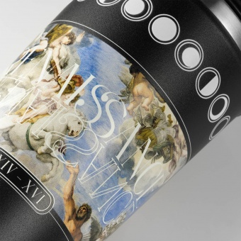 Термокружка вакуумная Palermo, черная фото 