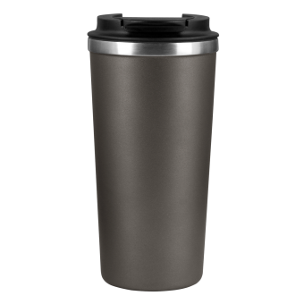 Термокружка вакуумная Palermo, серая, матовая поверхность фото 