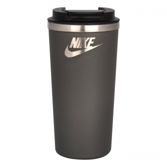 Термокружка вакуумная Palermo, серая, матовая поверхность фото 