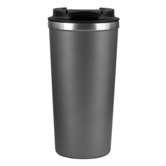 Термокружка вакуумная Palermo, светло-серая фото 