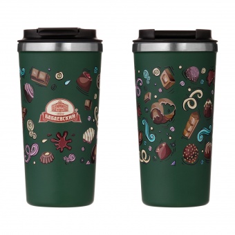 Термокружка вакуумная Palermo, зеленая фото 