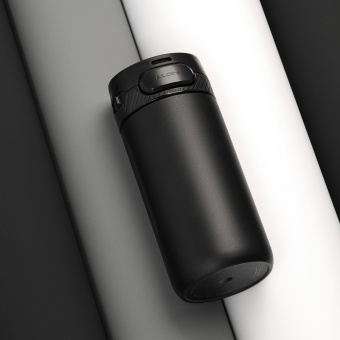 Термокружка вакуумная Toledo, черная фото 