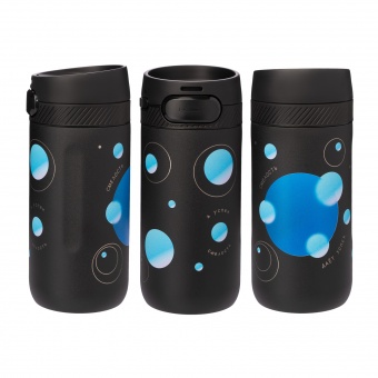 Термокружка вакуумная Toledo, черная фото 