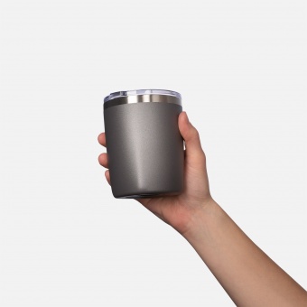 Термокружка вакуумная Viva, серая фото 