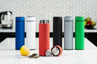 Термос с ситечком Percola, серый фото 