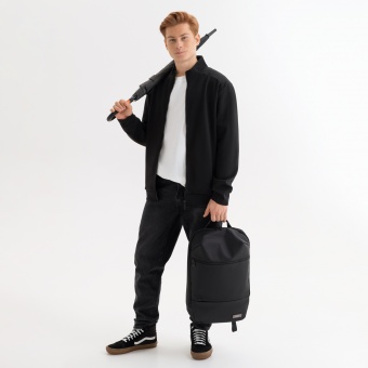 Толстовка на молнии ASTIN черная, размер XXL фото 