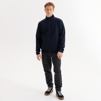 Толстовка на молнии ASTIN темно-синяя, размер L фото 