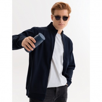 Толстовка на молнии ASTIN темно-синяя, размер L фото 