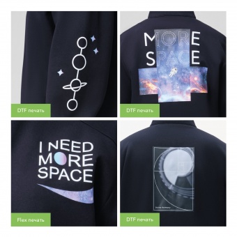 Толстовка на молнии ASTIN темно-синяя, размер XL фото 