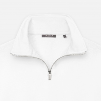 Толстовка на молнии унисекс FLOW, белая, размер 3XL/4XL фото 