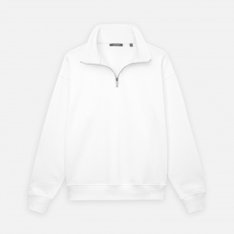 Толстовка на молнии унисекс FLOW, белая, размер XL/2XL фото 