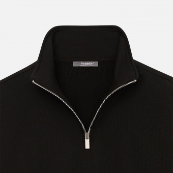 Толстовка на молнии унисекс FLOW, черная, размер 3XL/4XL фото 
