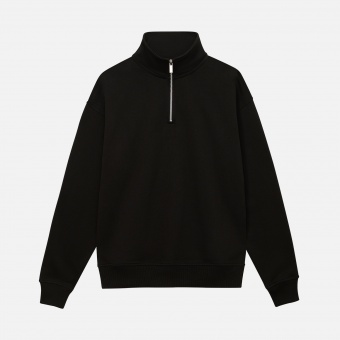 Толстовка на молнии унисекс FLOW, черная, размер XL/2XL фото 