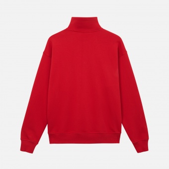 Толстовка на молнии унисекс FLOW, красная, размер 3XL/4XL фото 