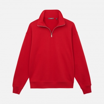 Толстовка на молнии унисекс FLOW, красная, размер XL/2XL фото 