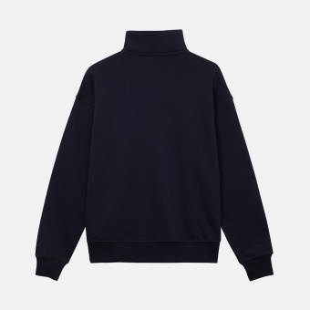 Толстовка на молнии унисекс FLOW, темно-синяя, размер XL/2XL фото 