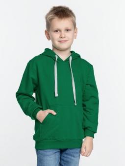 Толстовка с капюшоном детская Kirenga Kids, зеленая фото 5