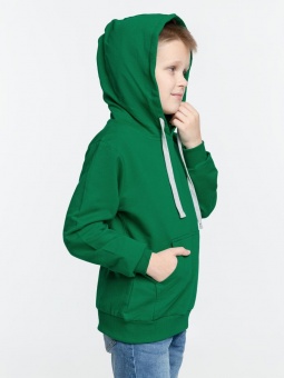 Толстовка с капюшоном детская Kirenga Kids, зеленая фото 8