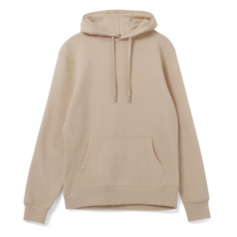 Толстовка с капюшоном унисекс Hoodie, бежевая фото 6