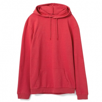 Толстовка с капюшоном унисекс Hoodie, красный меланж фото 7