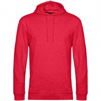 Толстовка с капюшоном унисекс Hoodie, красный меланж фото 4