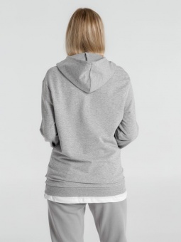 Толстовка с капюшоном унисекс Hoodie, серый меланж фото 15