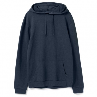 Толстовка с капюшоном унисекс Hoodie, синий меланж фото 6