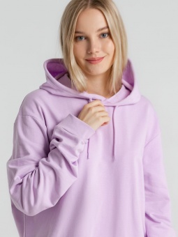 Толстовка с капюшоном унисекс Hoodie, сиреневая фото 14