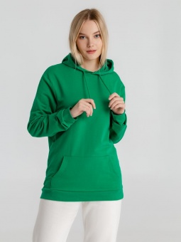 Толстовка с капюшоном унисекс Hoodie, зеленая фото 18