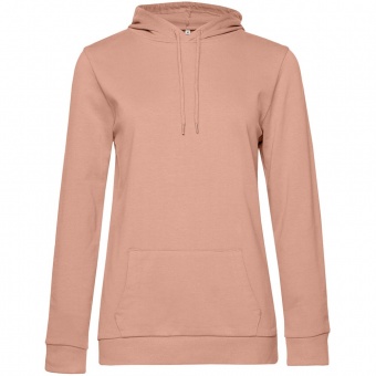 Толстовка с капюшоном женская Hoodie, бежевая (nude) фото 6