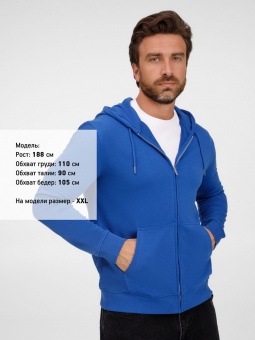 Толстовка унисекс Calipso, ярко-синяя (royal) фото 13