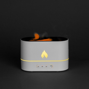 Увлажнитель-ароматизатор с имитацией пламени Fuego, белый фото 