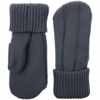 Варежки Knit Beat, серые (графит) фото 