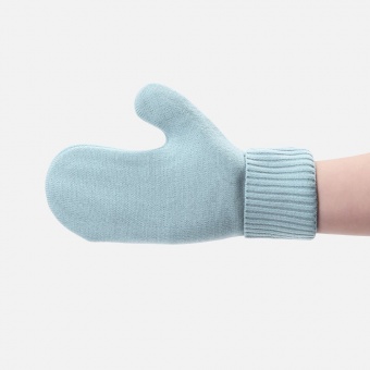 Варежки Yong, светло-голубые фото 4