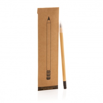 Вечный карандаш из бамбука FSC® с ластиком фото 