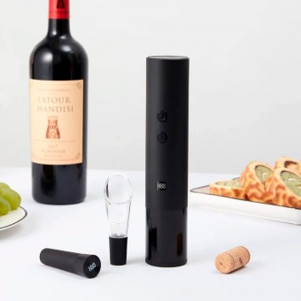 Винный набор HuoHou Electric Wine Bottle Opener 4 in 1, черный фото 