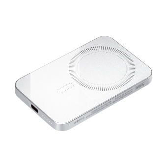 Внешний аккумулятор Artex PD 5000mAh с функцией беспроводной зарядки 15W, серебряный фото  Внешний аккумулятор Artex PD 5000mAh с функцией беспроводной зарядки 15W, серебряный фото
