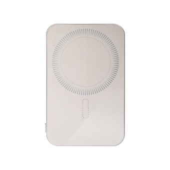 Внешний аккумулятор Artex PD 5000mAh с функцией беспроводной зарядки 15W, титановый фото 